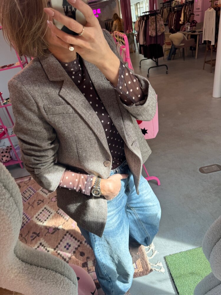 Ydence Blazer Prim Brown