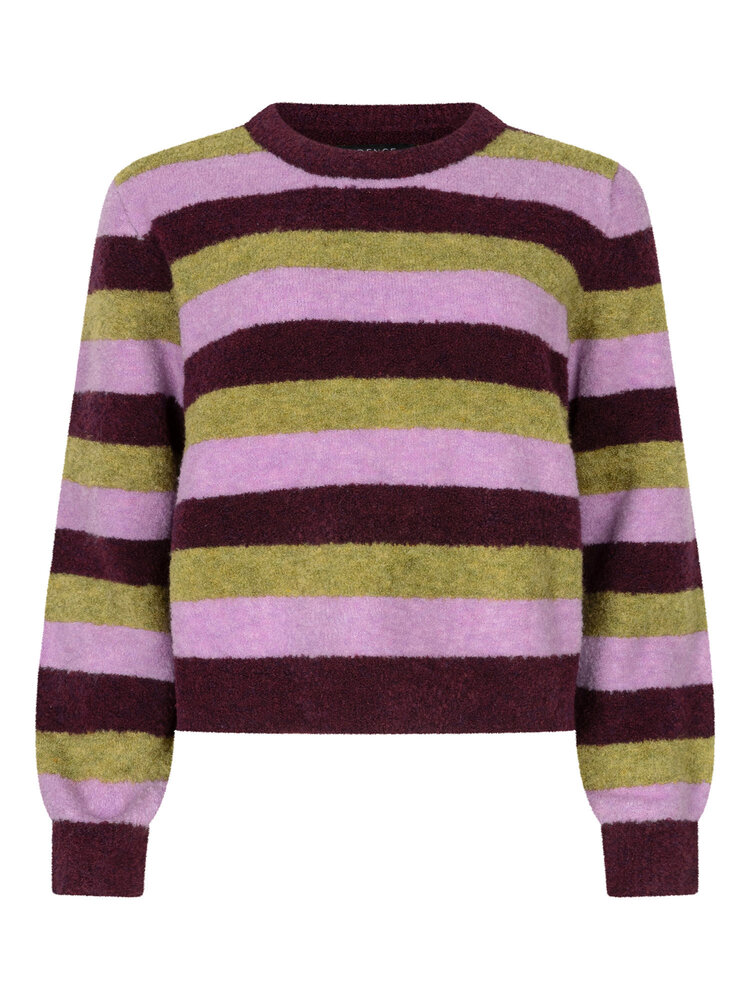 Ydence Knitted Sweater Aurora Aubergine