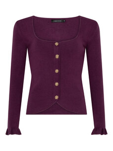Ydence Knitted Top Charlotte Plum