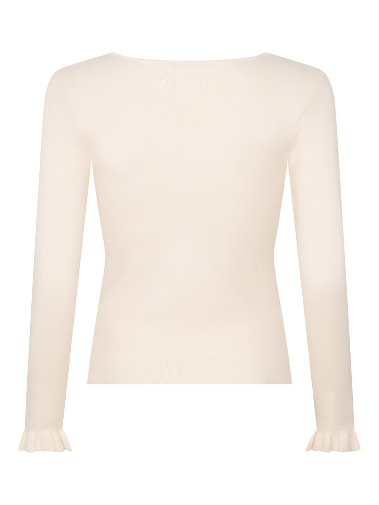 Ydence Knitted Top Charlotte Ecru
