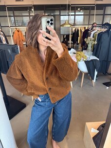 Selected Femme Isabel Teddy Jacket Monks Robe