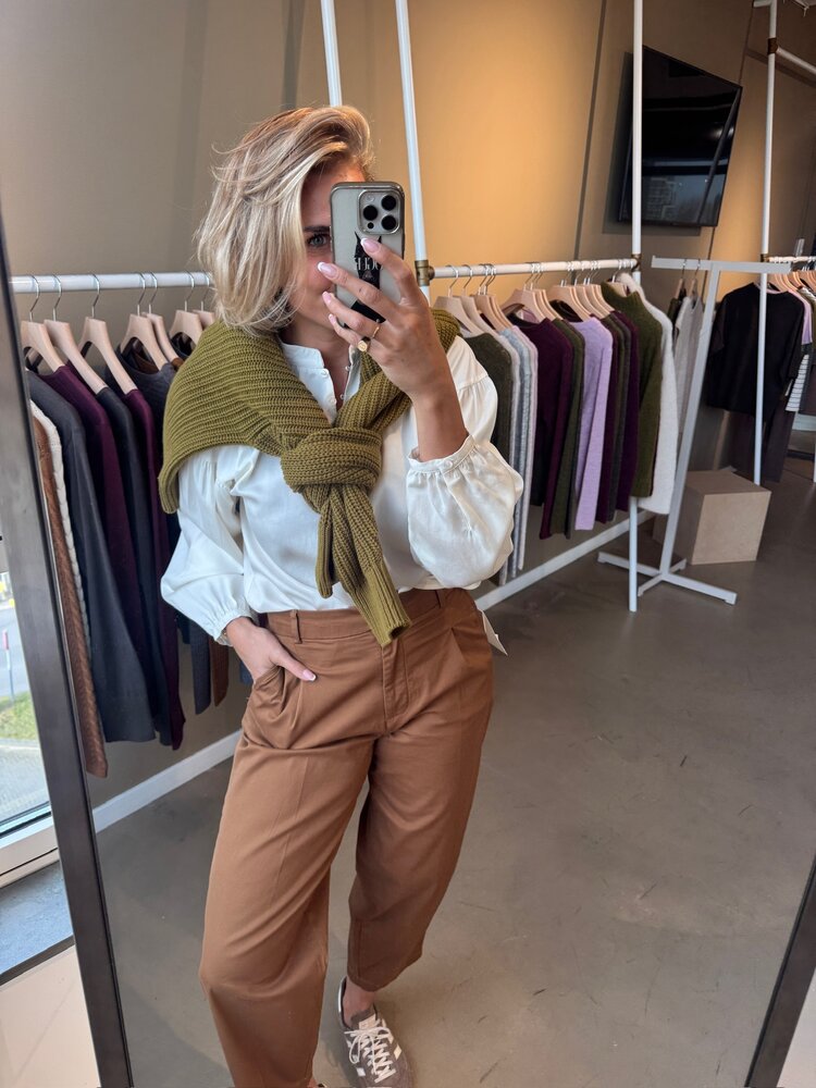 Selected Femme Selma Sus LS Knit V Cardigan Noos Fir Green