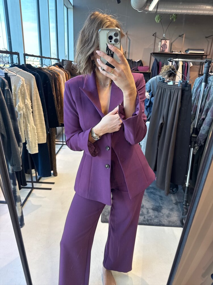 MSCH Macy Michelle HW Wide Pants Regular Potent Purple