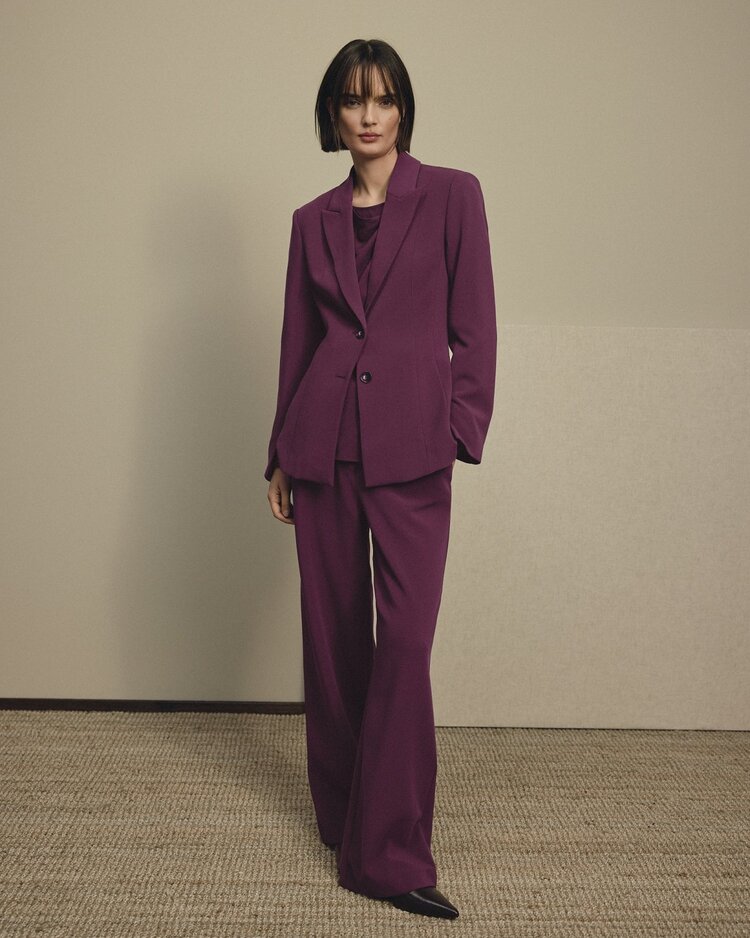 MSCH Macy Michelle HW Wide Pants Regular Potent Purple