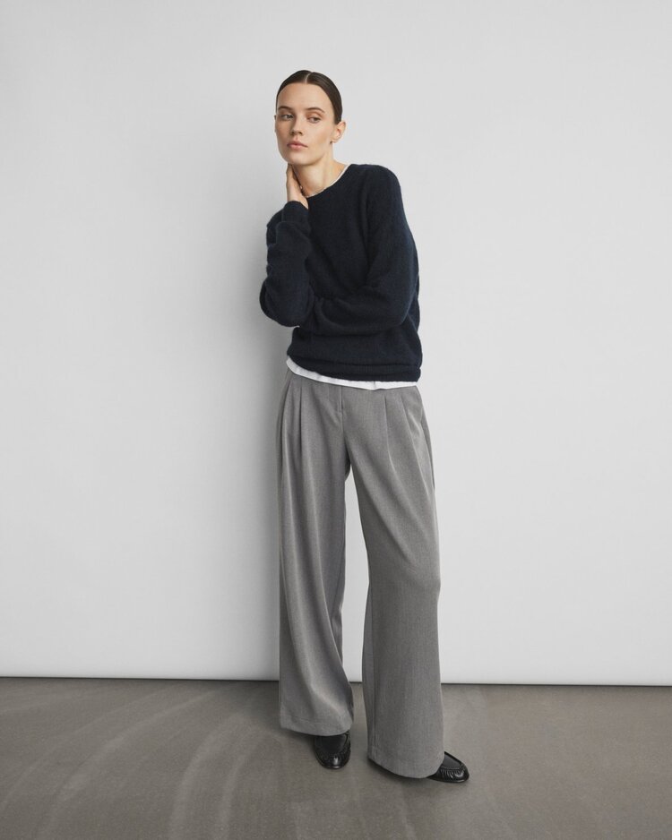 MSCH Henrika HW Pants Grey Melange