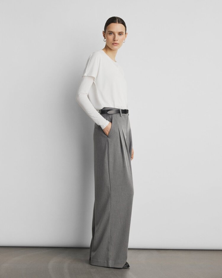 MSCH Henrika HW Pants Grey Melange