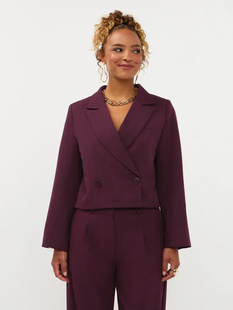 Ydence Blazer Ayla Aubergine