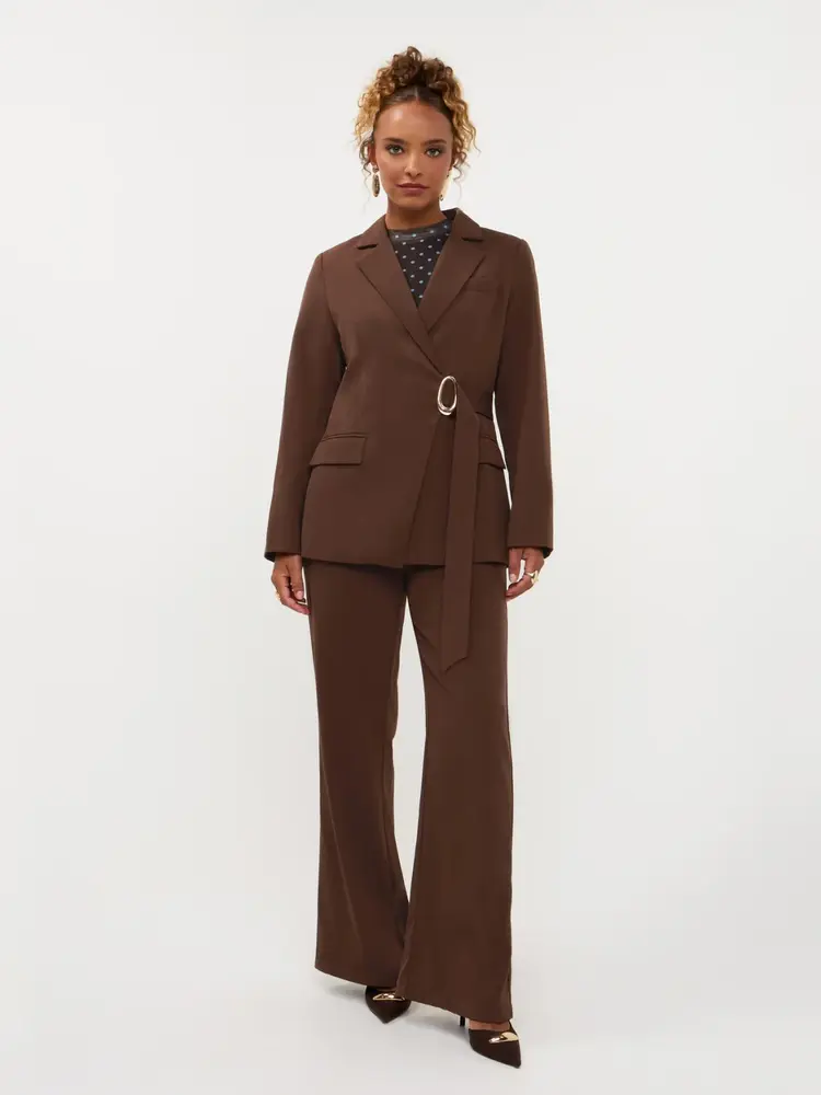Ydence Blazer Shayla Dark Brown