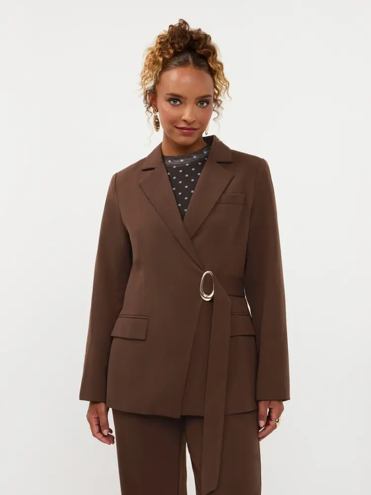 Ydence Blazer Shayla Dark Brown