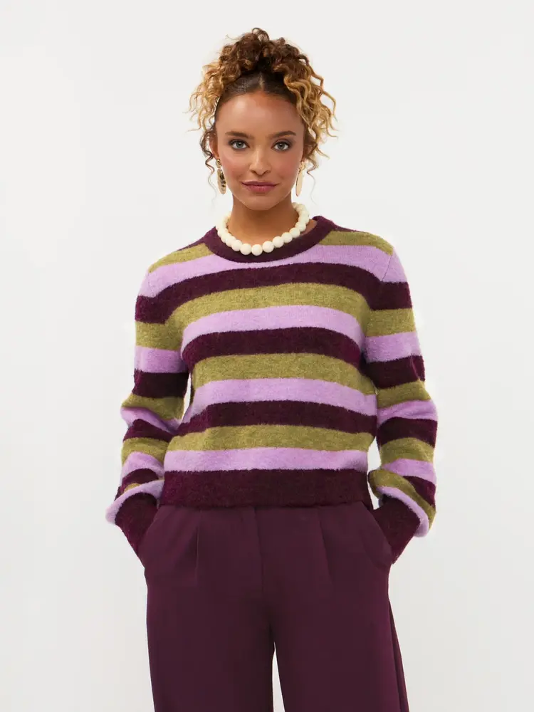 Ydence Knitted Sweater Aurora Aubergine