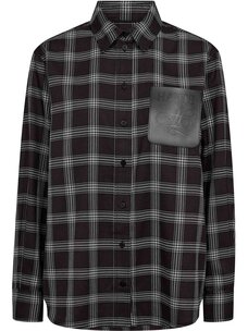 Haute L'Amitié Haute Check Badge Shirt Black Check