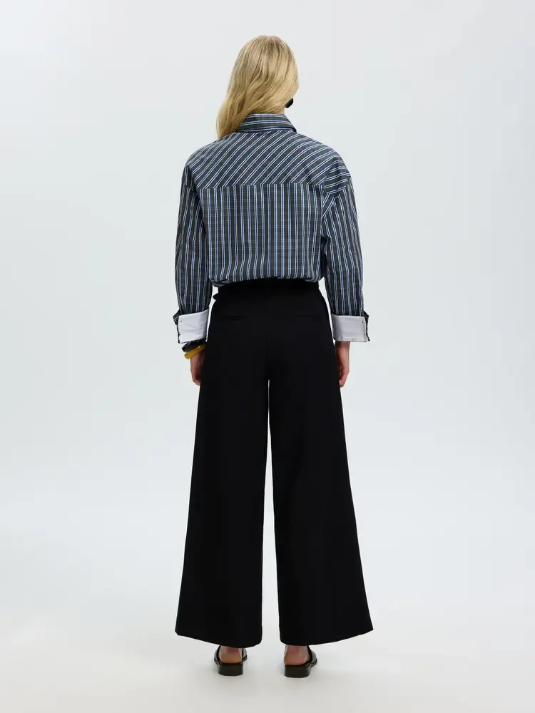 Selected Femme Eden Oversized LS Pocket Shirt Peat/Check