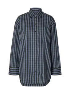 Selected Femme Eden Oversized LS Pocket Shirt Peat/Check