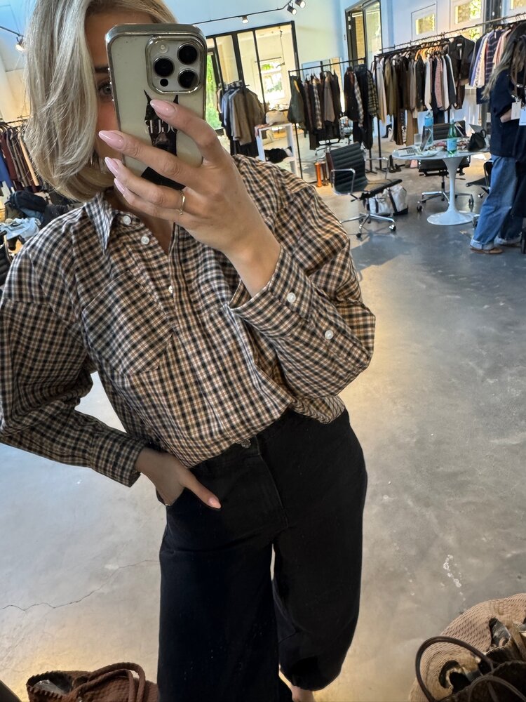 Haute L'Amitié Sophie Dessert Check Shirt Dessert
