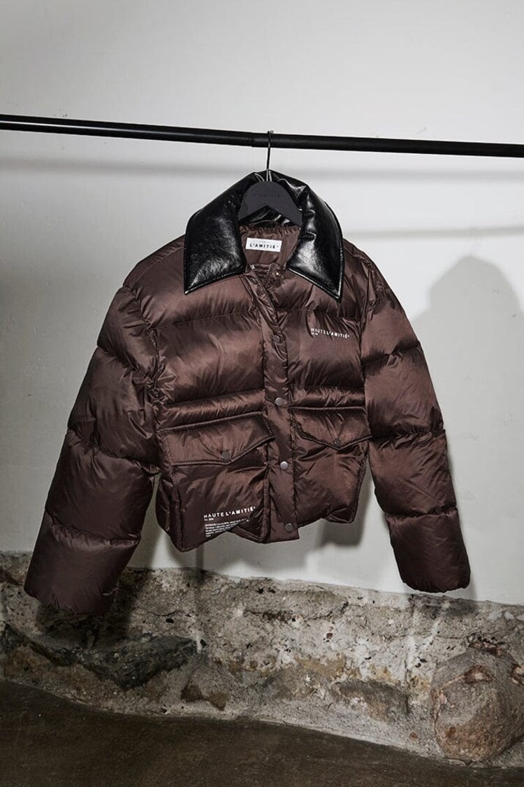 Haute L'Amitié Climb Crop Pocket Jacket Dusty Mocca