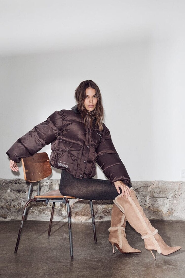 Haute L'Amitié Climb Crop Pocket Jacket Dusty Mocca
