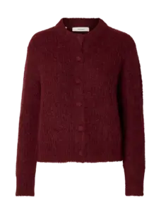 Selected Femme Gabriella LS Button Cardigan Noos Tawny Port