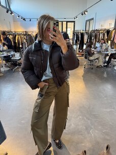Haute L'Amitié Climb Crop Pocket Jacket Dusty Mocca