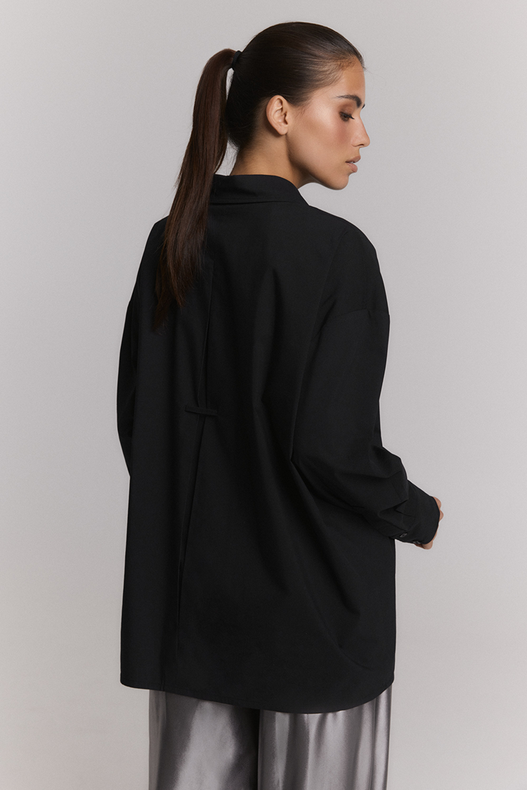 Alix The Label Ladies Woven Oversized Blouse Black