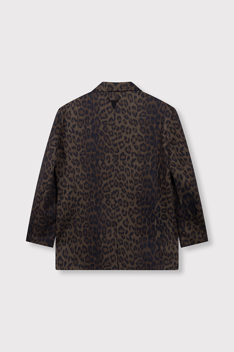 Alix The Label Ladies Woven Animal Blazer Animal
