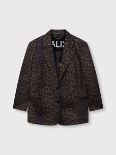 Alix The Label Ladies Woven Animal Blazer Animal