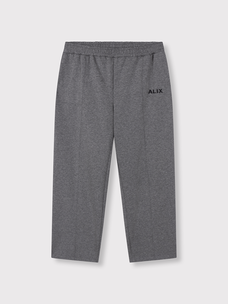 Alix The Label Ladies Knitted Barrel Pants Antracite Melange
