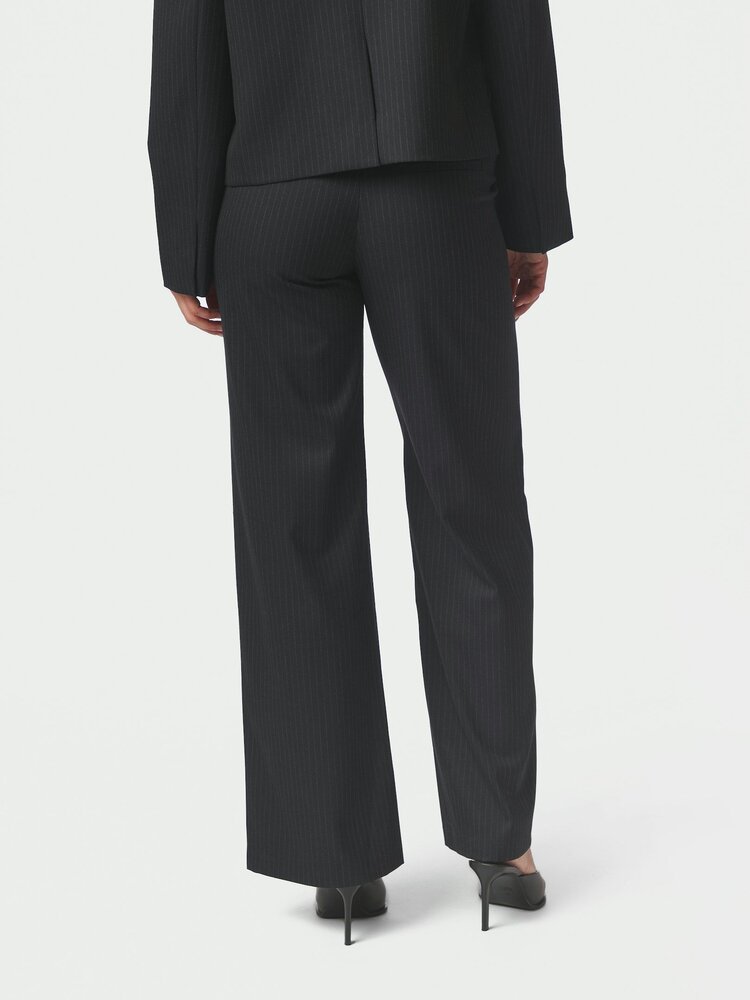 Neo Noir Nathalie Slim Pinstripe Pants Dark Navy