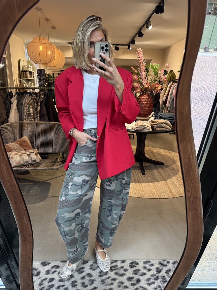 Just be Jolie Jasmiin Blazer Red