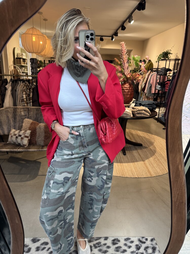 Just be Jolie Jasmiin Blazer Red
