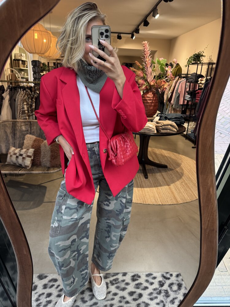 Just be Jolie Jasmiin Blazer Red
