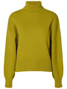Selected Femme Wellie LS Knit Roll Neck Avocado Oil