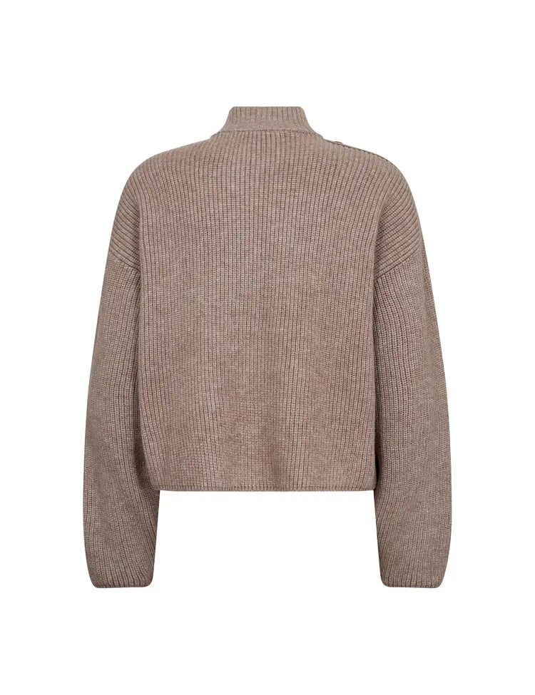 Co'Couture RowCC Ultility Cardigan Mink