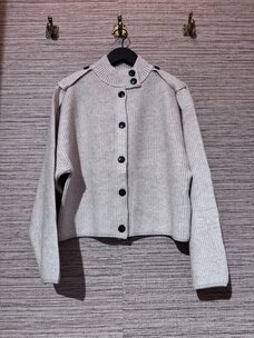 Co'Couture RowCC Ultility Cardigan Creme