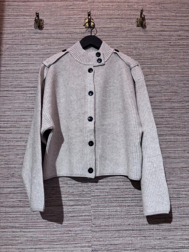 Co'Couture RowCC Ultility Cardigan Creme