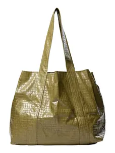 Co'Couture DebraCC Croco Shopper Bag Fern Green
