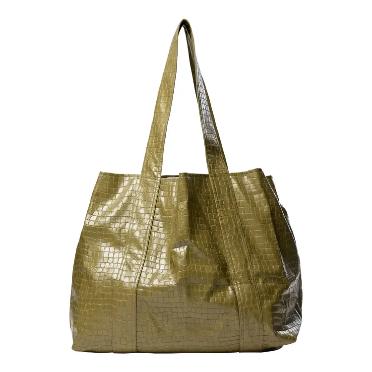 Co'Couture DebraCC Croco Shopper Bag Fern Green