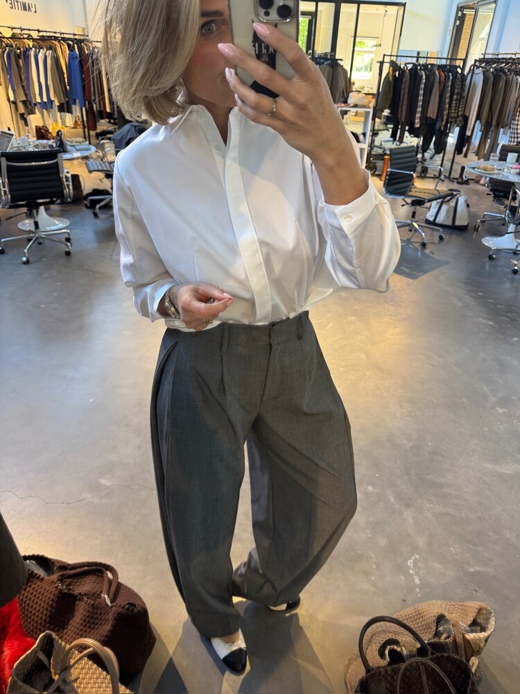 Co'Couture JackyCC Pleat Pant Mid Grey