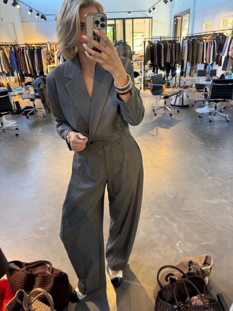 Co'Couture JackyCC Pleat Pant Mid Grey