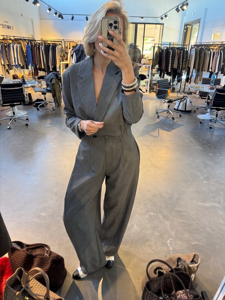 Co'Couture JackyCC Pleat Pant Mid Grey