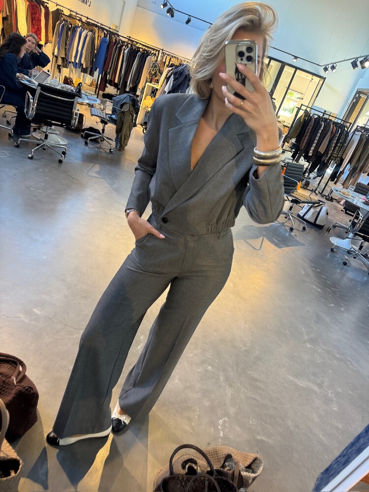 Co'Couture JackyCC Wide Pant Mid Grey