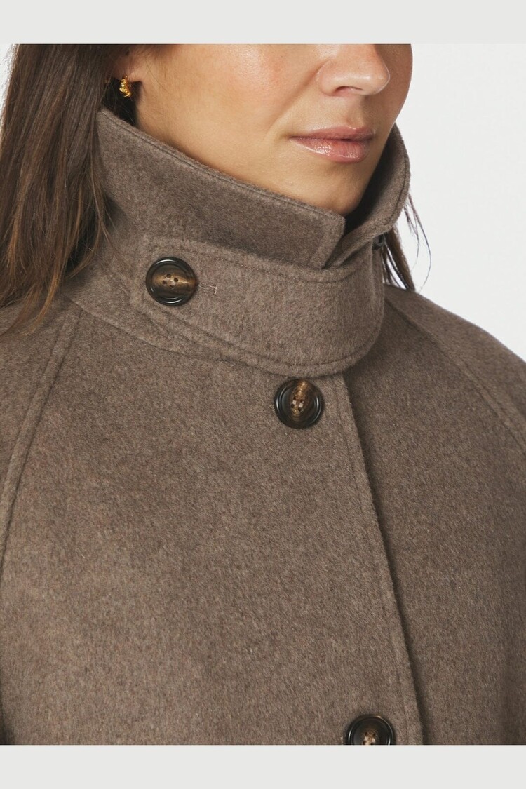 Neo Noir Keaton Wool Coat Taupe