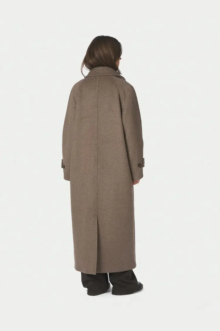Neo Noir Keaton Wool Coat Taupe