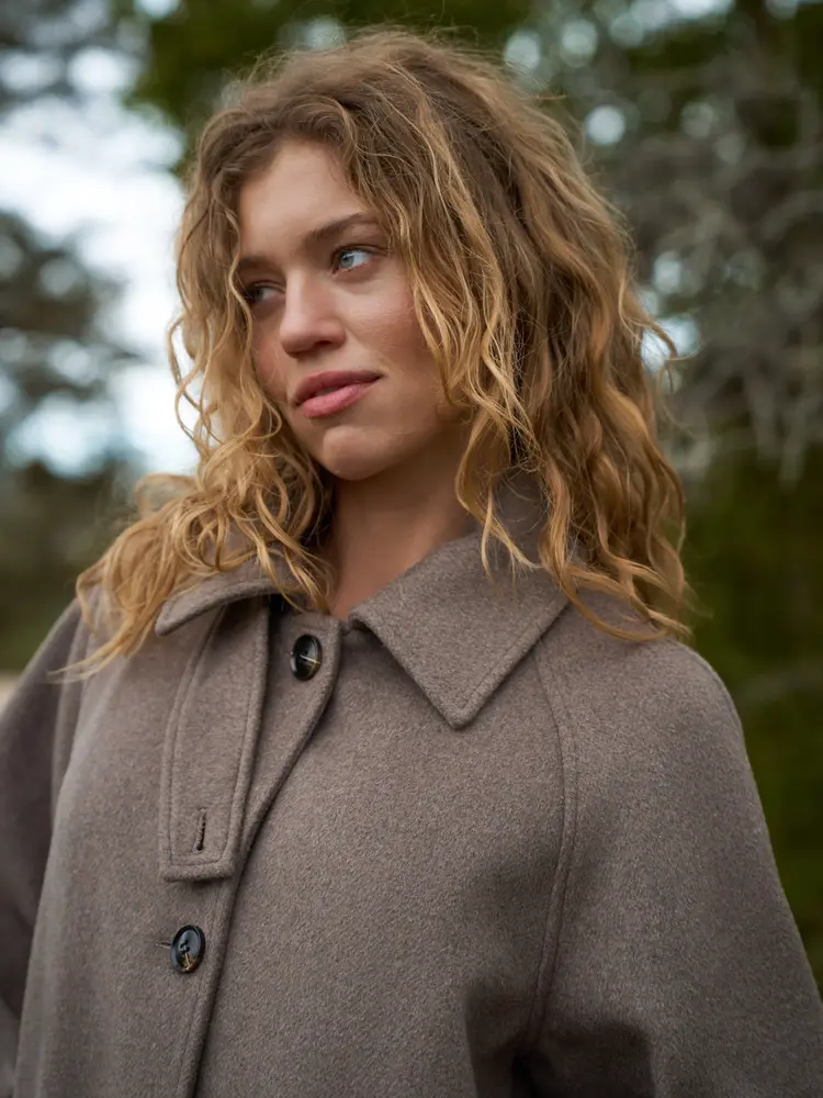 Neo Noir Keaton Wool Coat Taupe