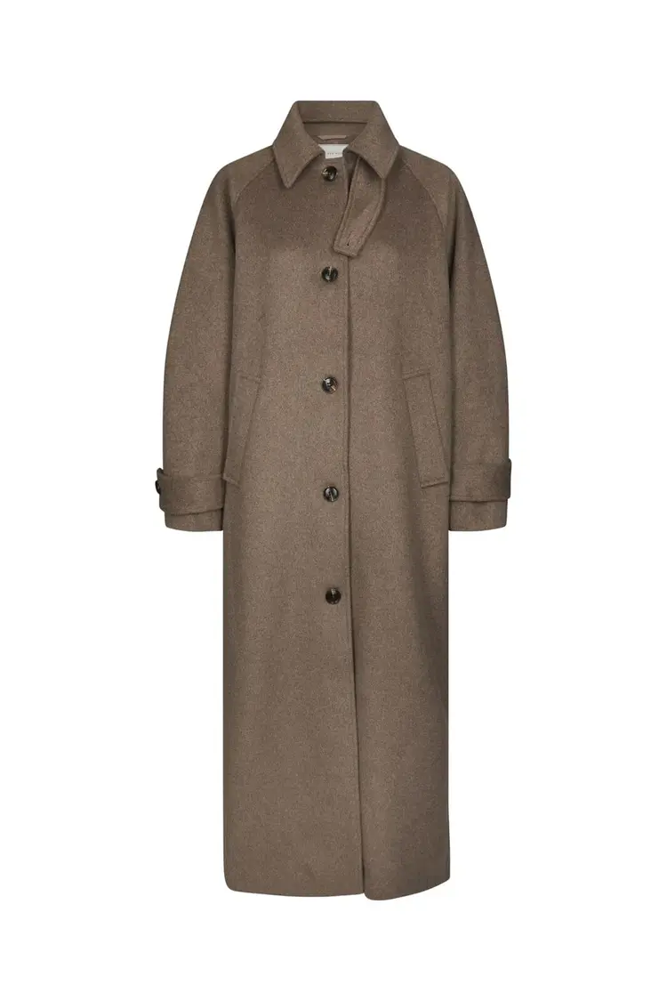 Neo Noir Keaton Wool Coat Taupe
