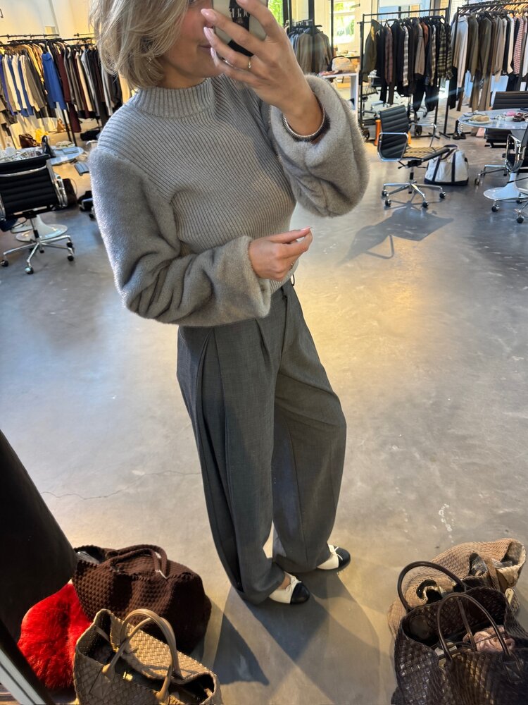 Co'Couture JackyCC Pleat Pant Mid Grey