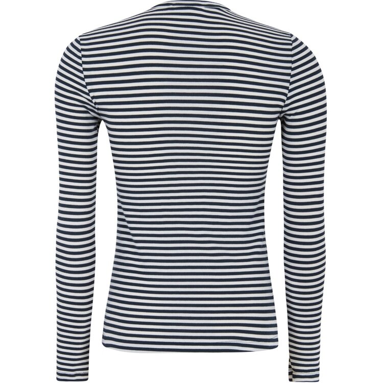 Soft Rebels Fenja Stripe O Neck Top Black