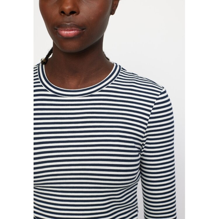 Soft Rebels Fenja Stripe O Neck Top Black