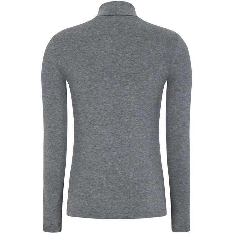 Soft Rebels Roman Roll Neck Grey Melange