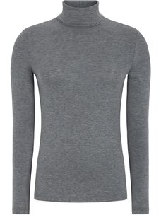 Soft Rebels Roman Roll Neck Grey Melange