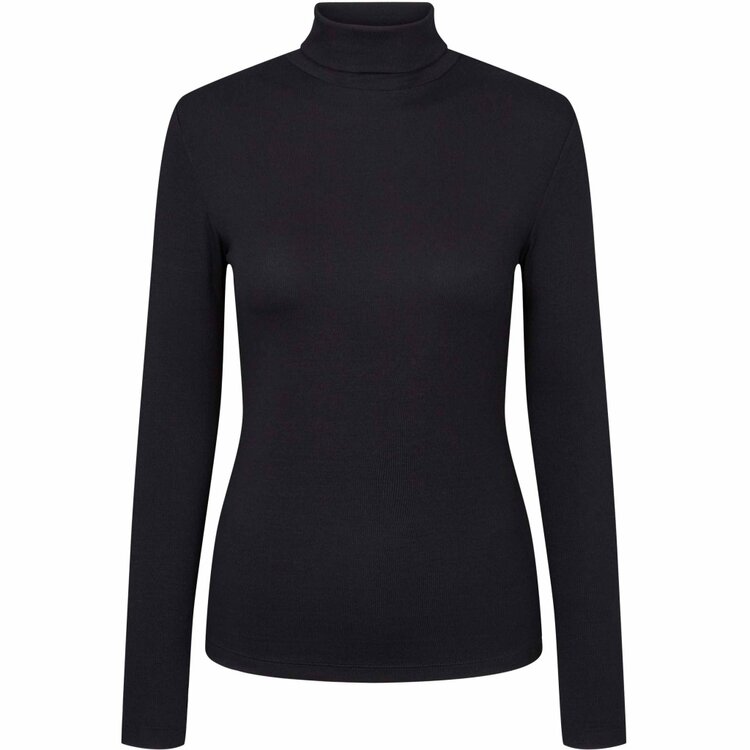 Soft Rebels Fenja Rollneck Top Black